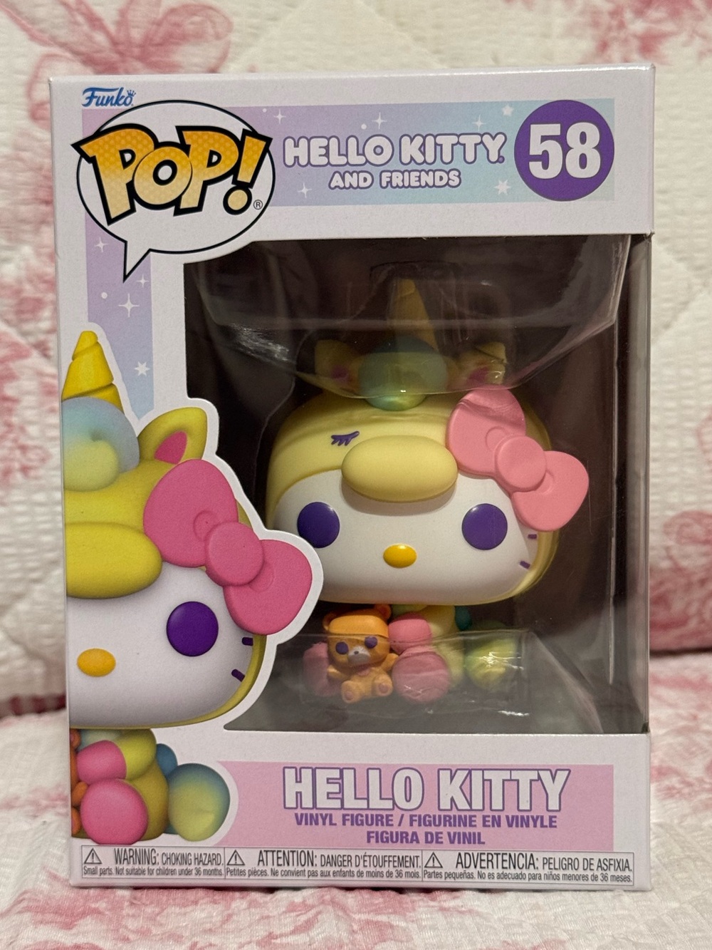 Funko Hello Kitty Pastel Yellow Pink Purple Unicorn Pop!